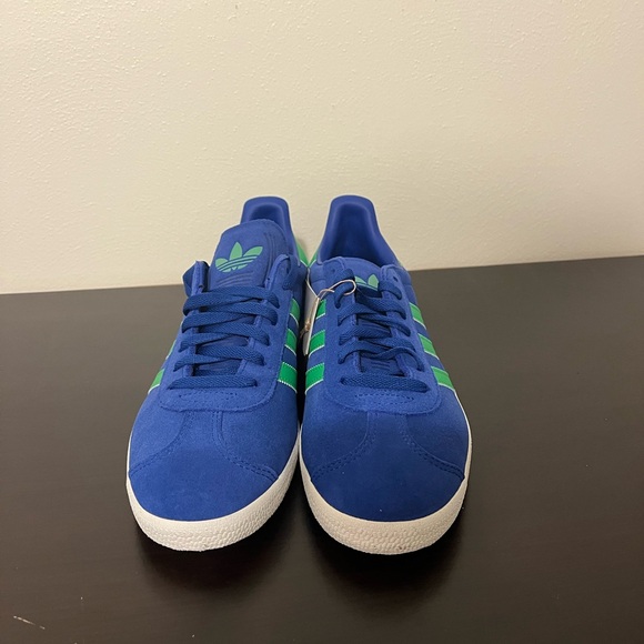 Adidas Gazelle - 9M/10W - Royal Blue/Energy Green - Picture 6 of 9